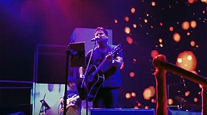 Clinton Cerejo performing with his band, live at the Festival of Arunachal Pradesh (March 2018)