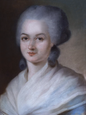 Olympe de Gouges, Pastell von Alexander Kucharski (1741–1819)