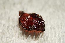 Garnet gemstone