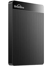 UnionSine 1TB Ultra Slim Portable External Hard Drive HDD-USB 3.0 for PC, Mac, Laptop, PS4, Xbox one,Xbox 360-Super Fast Transmission-HD-2510(Black)