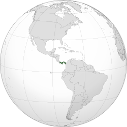 Location of Panama