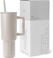 Simple Modern 40 oz Tumbler with Handle and Straw Lid | Insulated Cup Reusable Stainless Steel Water Bottle Travel Mug...