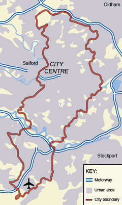 Map of Manchester