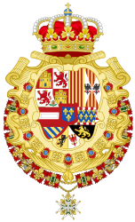 Coat of arms as King of Spain[7]