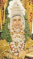 Image 5Jewish Yemenite bride in traditional bridal vestment, adorned with a henna wreath, 1958 (from Culture of Israel)