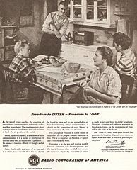 RCA Radio ad, circa 1945.