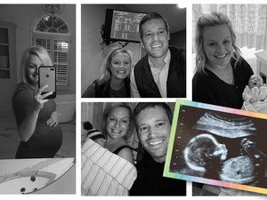 pregnancy collage with ultrasound