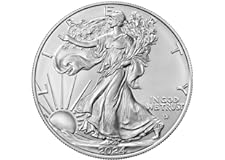 2024 American Silver Eagle .999 Fine Silver with Our Certificate of Authenticity Dollar Uncirculated US Mint