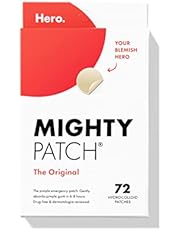 Mighty Patch™ Original patch from Hero Cosmetics - Hydrocolloid Acne Pimple Patch for Covering Zits and Blemishes, Spot Stickers for Face and Skin (72 Count)