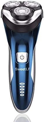 SweetLF 3D Rechargeable Waterproof IPX7 Electric Shaver Wet & Dry Rotary Shavers for Men Electric Shaving Razors with Pop-...