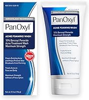 PanOxyl Acne Foaming Wash Benzoyl Peroxide 10% Maximum Strength Antimicrobial, 5.5 Oz