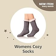 Highly Rated Womens Cozy Socks Club - Amazon Subscribe & Discover, 1 Pair of S