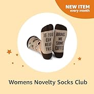 Highly Rated Womens Novelty Socks Club - Amazon Subscribe & Discover, One Size, Pack 