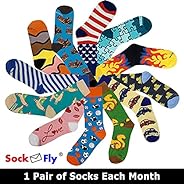 Sockfly Surprise Fun & Crazy Sock Subscription Box 1 Pair Mon