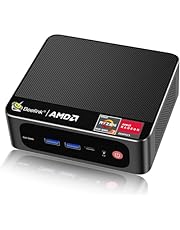 Beelink Mini PC AMD Ryzen 7 5700U Up to 4.3GHz 8C/16T, SER5 16GB RAM 1TB SSD Graphics 8core 1900 MHz, M.2 SSD NVME 2280 Mini Computer WiFi 6/BT5.2/HDMI/DP/USB3.2,Gaming/Office