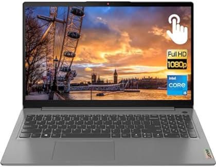 Lenovo Ideapad Flagship 15.6 FHD Touchscreen Laptop Business, Intel 4 Core i5, Iris Xe Graphics, Numpad, Win 11, Grey, GM ...