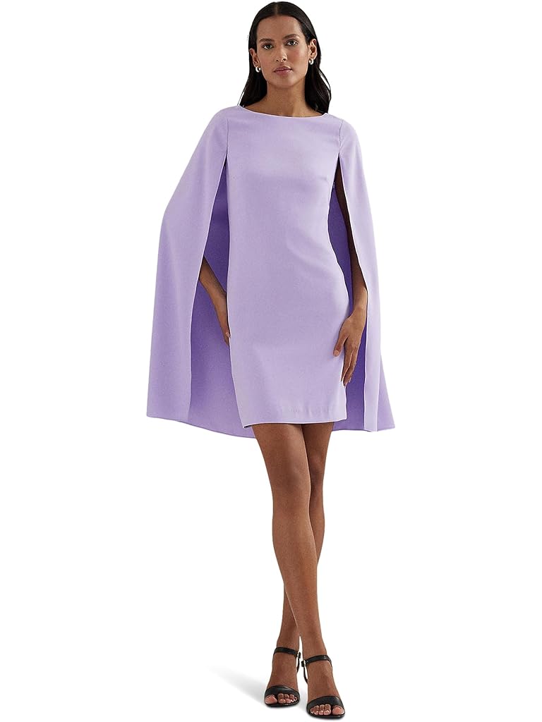 LAUREN Ralph Lauren Cape Georgette Cocktail Dress