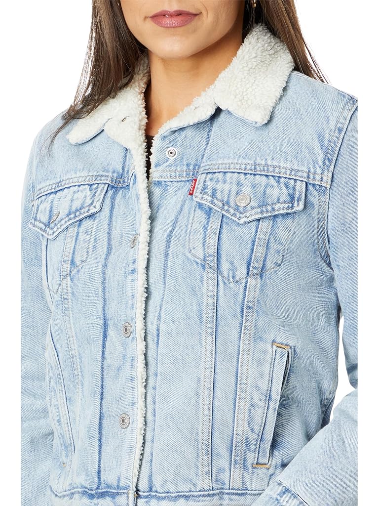 Blue Levi's&#174; Womens Original Sherpa Trucker Jacket