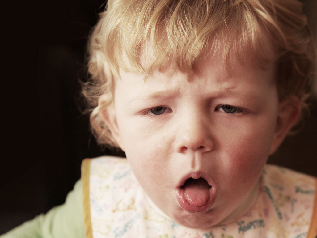 coughing toddler