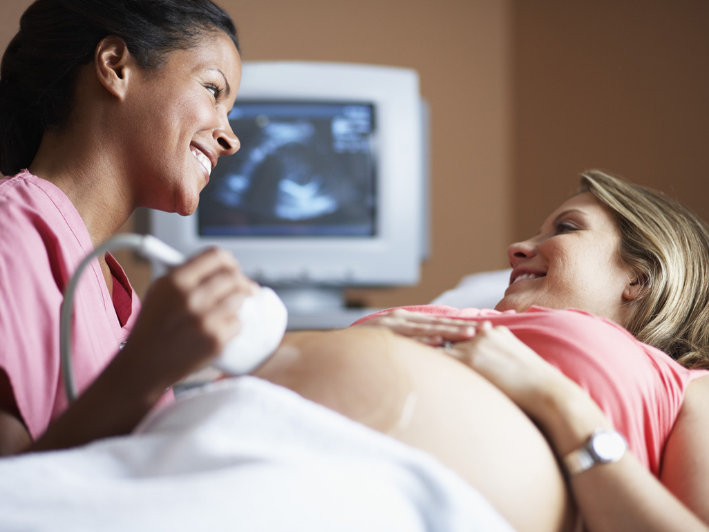 Lady having scan