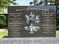 Le monument aux victimes accidents fosse n° 7 et 7 bis des mines de l'Escarpelle.