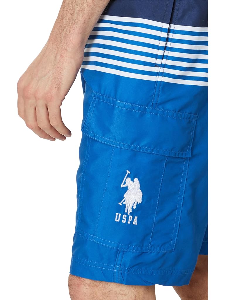 U.S. POLO ASSN. Stripe Cargo Swim Shorts