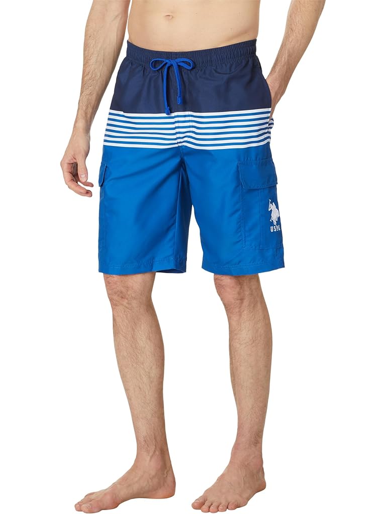 U.S. POLO ASSN. Stripe Cargo Swim Shorts