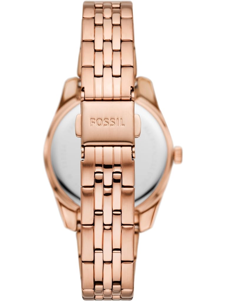 Fossil Scarlette Three-Hand Date Rose Gold-Tone Stainless Steel Watch - ES5324