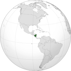 Location of Nicaragua