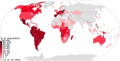 Distribution of Catholics