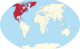 Location of North America