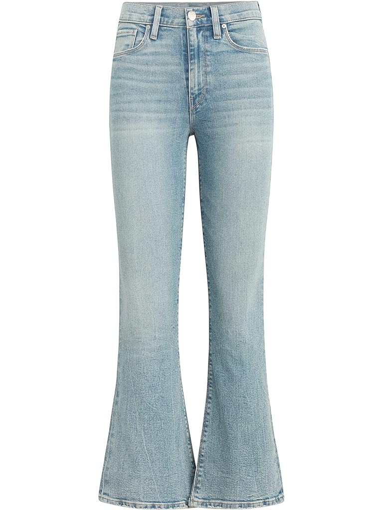 Multi Hudson Jeans Barbara High-Rise Bootcut Crop in Prism