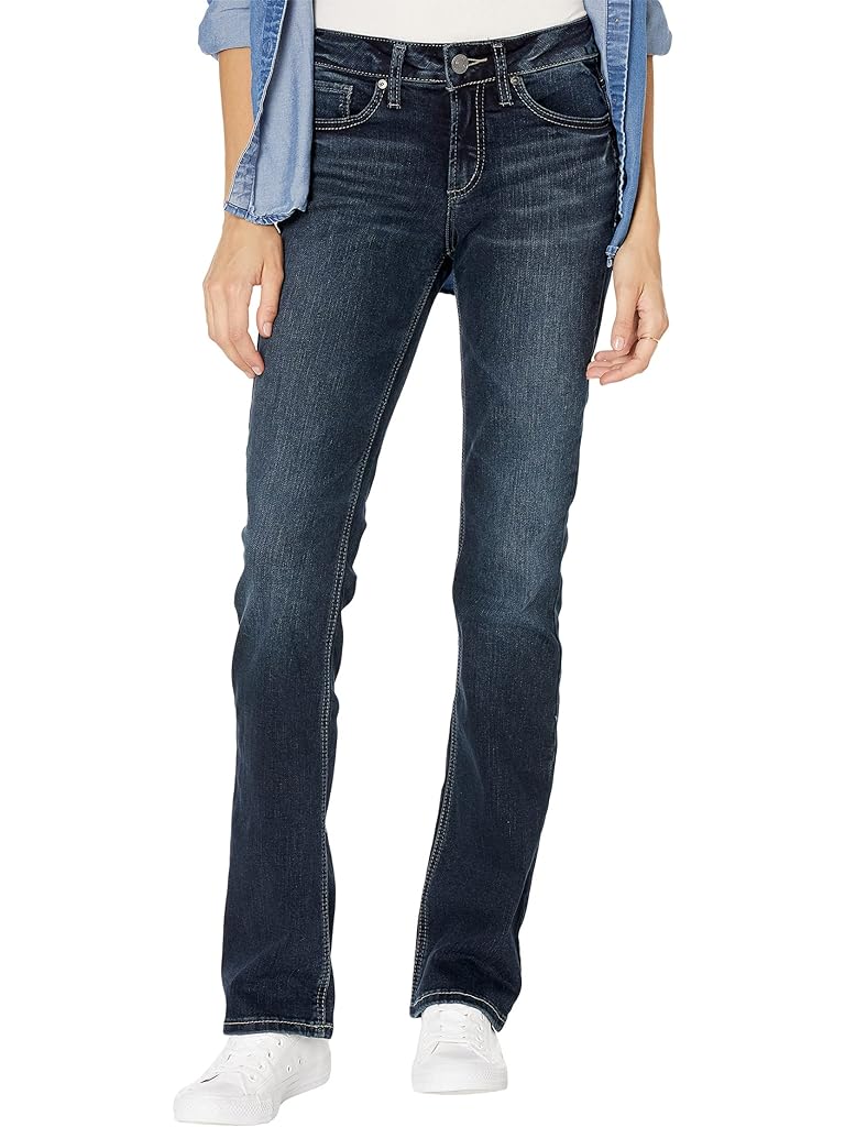 Blue Silver Jeans Co. Suki Mid-Rise Slim Bootcut Jeans L93616EDB405