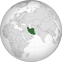 Situation de Islamic Republica de Iran جمهوری اسلامی ایران (Persian) Jomhuri-ye Eslāmi-ye Irān