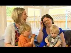 two mums sharing the story of when they found out their baby's sex