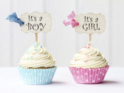 Boy or girl cupcakes