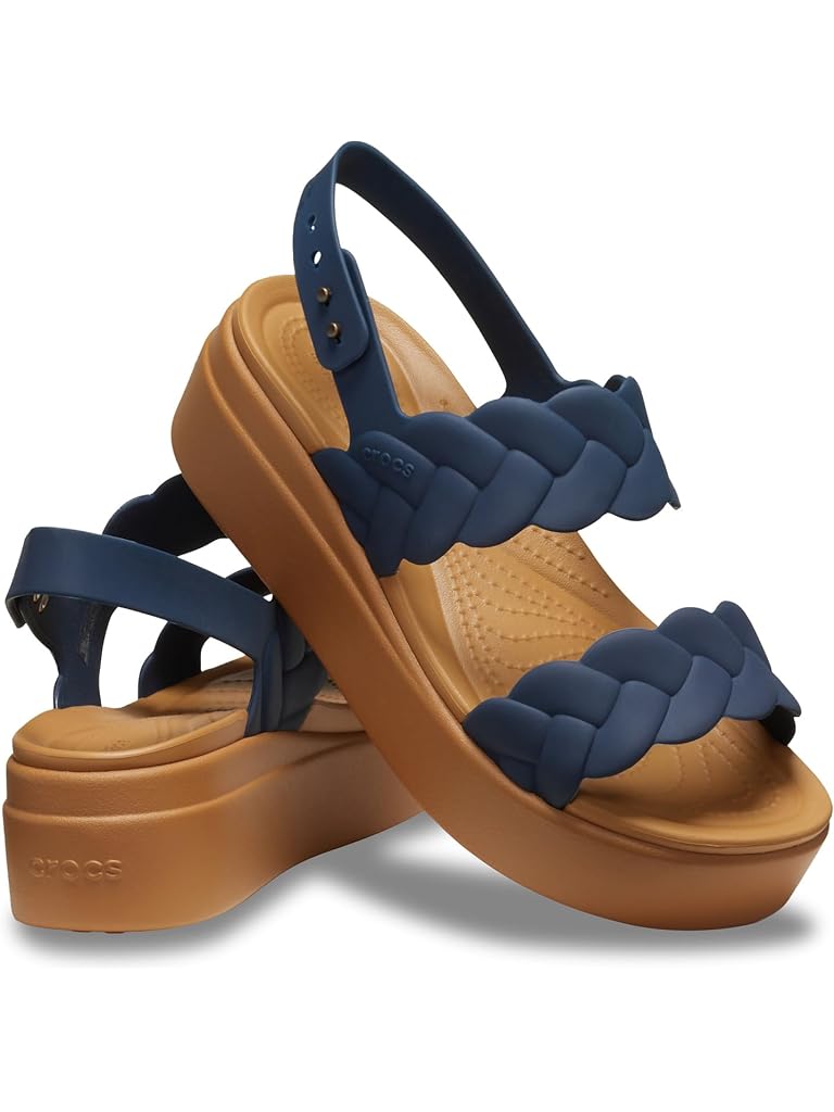 Crocs Brooklyn Woven Low Wedges Platform Sandals