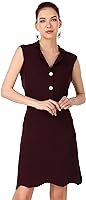 FEBMANIA Women's Bodycon Knee Length Dress