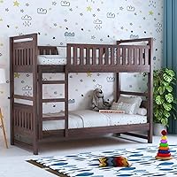 Dreamydesks Sheesham Wood Tylor Bunk Bed Without Storage Wooden Double Bed Bed Furniture for Bedroom Living Room Home -...