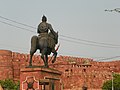 l-Istatwa ta' Shivaji fil-Forti ta' Agra; f'Agra