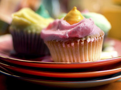 Cupcakes on a plate