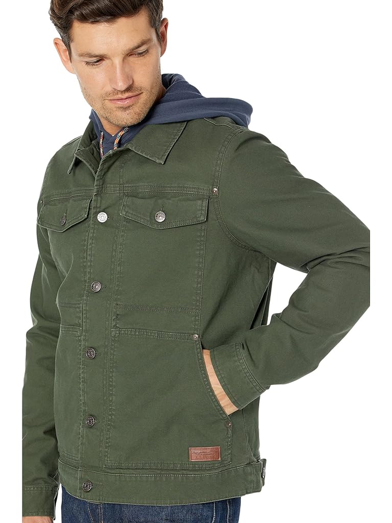 Olive L.L.Bean BeanFlex Utility Trucker Jacket Regular