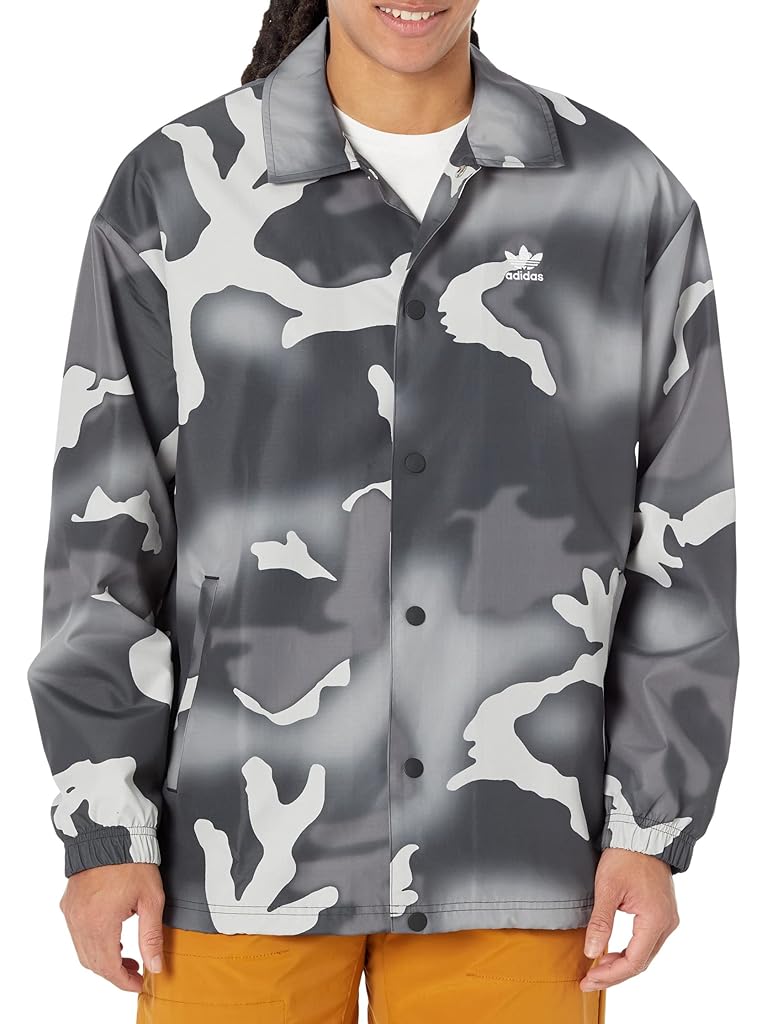 Black adidas Originals Camo Coaches Jacket