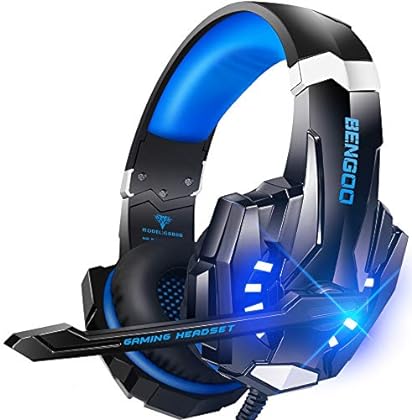 BENGOO G9000 Professional Gaming Headset for PS4, PC, Xbox One Controller, Noise Cancelling Over Ear Headphones with Mic, ...