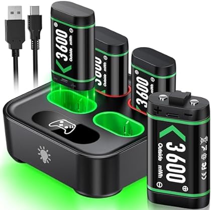 Charger for Xbox One Rechargeable Battery Pack, Charger Station for Xbox One Controller Battery Pack, Xbox One Accessories...