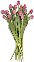 FLORAL Pink Tulips 15 Stem