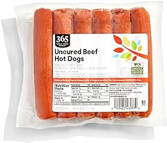 365 by Whole Foods Market, Beef Hot Dog Uncured, 16 Ounce