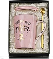 Mothers Day Gifts for Mom - Worlds Best Mom Mug - Mom Birthday Gifts from Daughter Son - Birthday Gifts Ideas for Mom,...