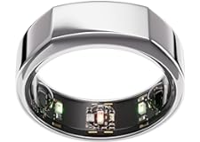 Oura Ring Gen3 Heritage - Silver - Size 8 - Smart Ring - Size First with Oura Sizing Kit - Sleep Tracking Wearable - Heart Ra