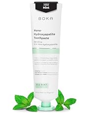 Boka Fluoride Free Toothpaste - Nano Hydroxyapatite, Remineralizing, Sensitive Teeth, Whitening - Dentist Recommended for Adult &amp; Kids Oral Care - Ela Mint Flavor, 4 Fl Oz 1 Pk - US Manufactured